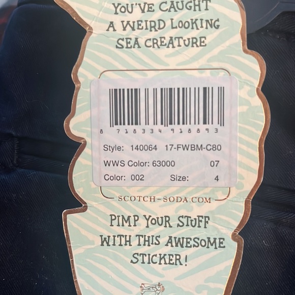 scotch and soda navy blue little boys pants size 4 - Picture 5 of 5